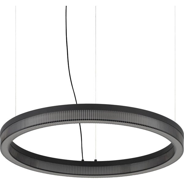 Ideal Lux LED-Hängelampe Crown Ø 60 cm, schwarz, Metall
