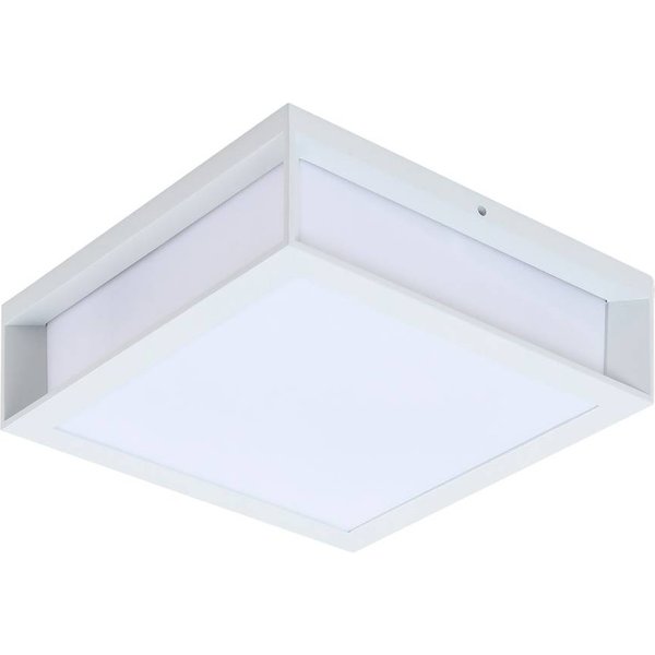 Lindby Außenwandleuchte Sivana, weiß, Alu, 26 cm x 26 cm