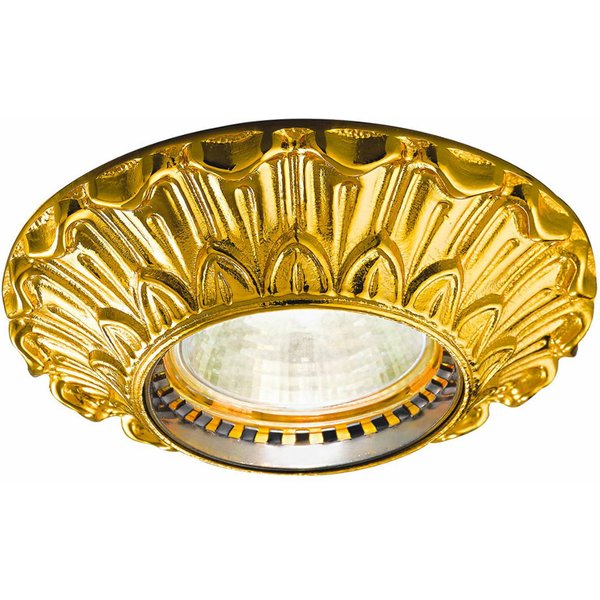 KOLARZ Deckenspot Milady, Ø 10 cm, 24 Karat vergoldet