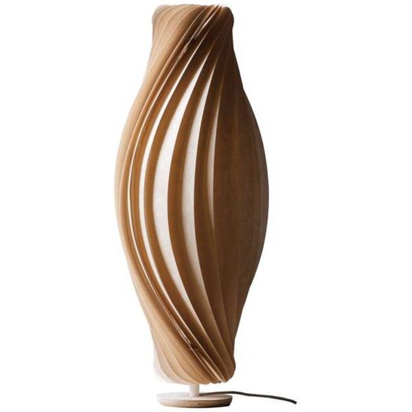 Tom Rossau Tischleuchte No.111, 47 cm hoch, Birkenholz, E14