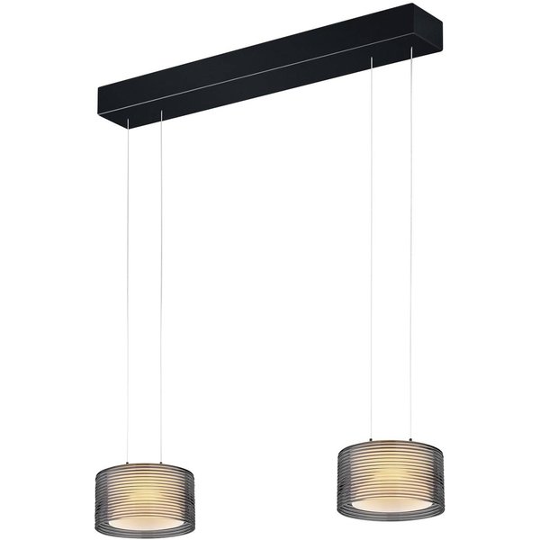 BANKAMP Grand Groove LED-Hängeleuchte, zweiflammig