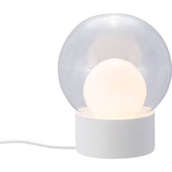 pulpo Tischleuchte Boule Small, klar/opal/weiß, Glas