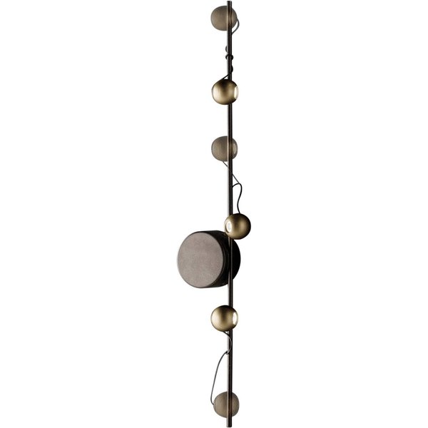 LED-Wandleuchte Magnetic B, bronze/gold