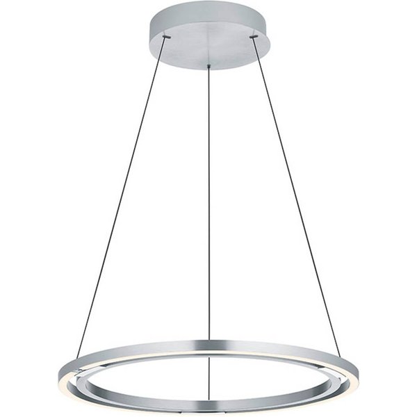 LED-Hängelampe Ringo Ø 60 cm, aluminiumfarben, Metall, CCT