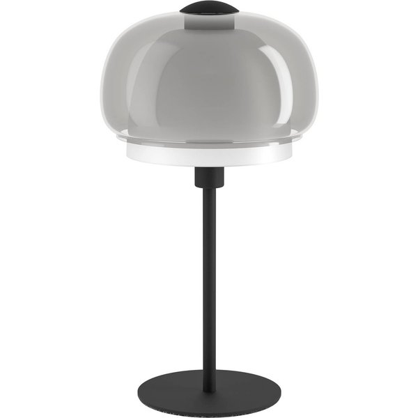 Tischleuchte Belomontejo, schwarz-transparent, Glas, E27