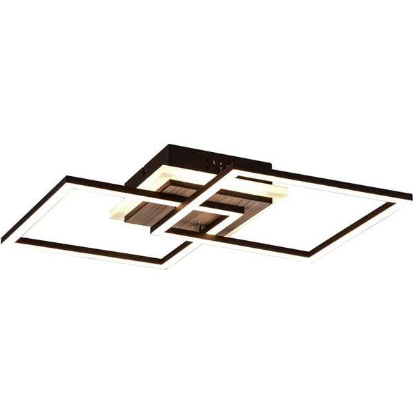 LED-Deckenlampe Giro 3-flammig eckig Fernbedienung