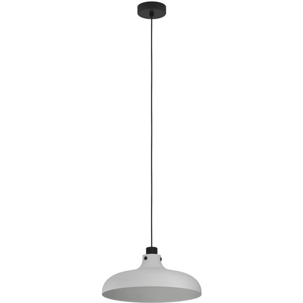 Hängeleuchte Matlock, Ø 38 cm, grau/schwarz, Stahl