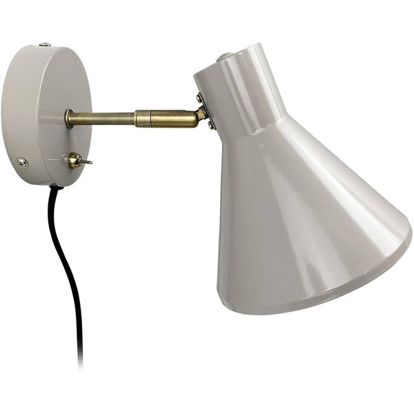 Dyberg Larsen Wandlampe Sleep, braun, Ø 15 cm, Stahl