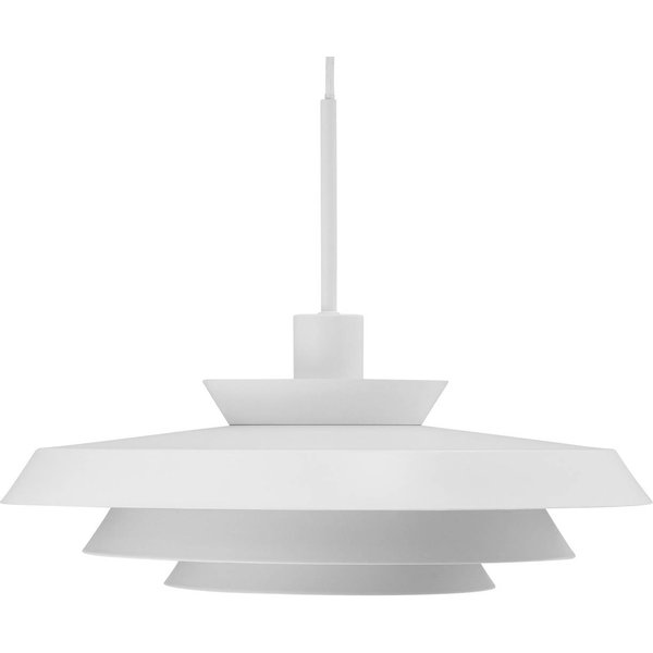 Dyberg Larsen Hängelampe DL44, weiß, Metall, Ø 45 cm