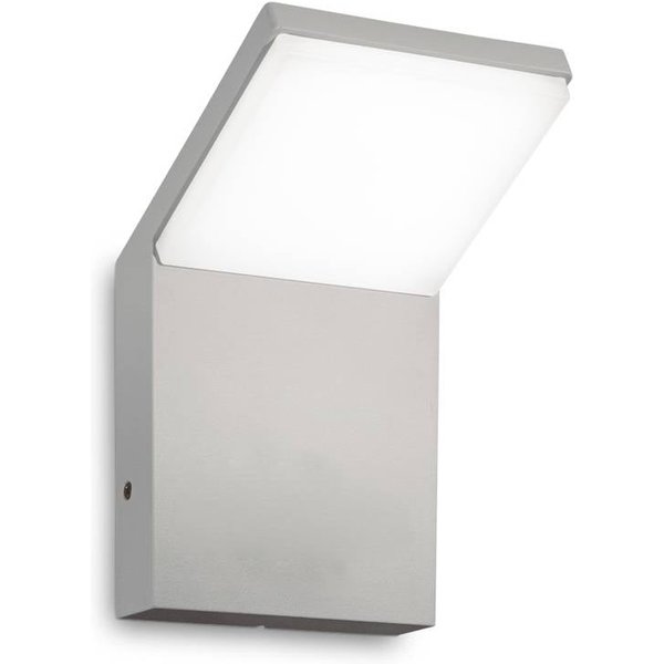 Ideal Lux LED-Außenwandleuchte Style grau Aluminium, 3.000 K