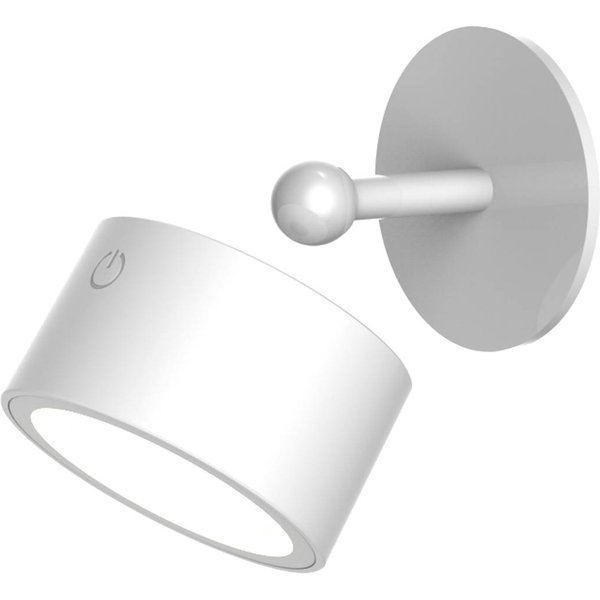 Newgarden LED-Akku-Wandlampe Roll 8, weiß, schwenkbar