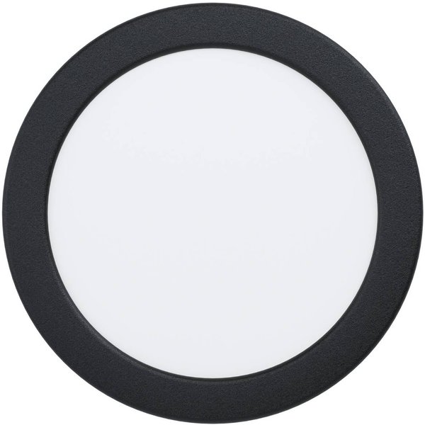 EGLO connect Smart-LED-Einbaulampe Fueva 6-Z, schwarz, Ø16cm