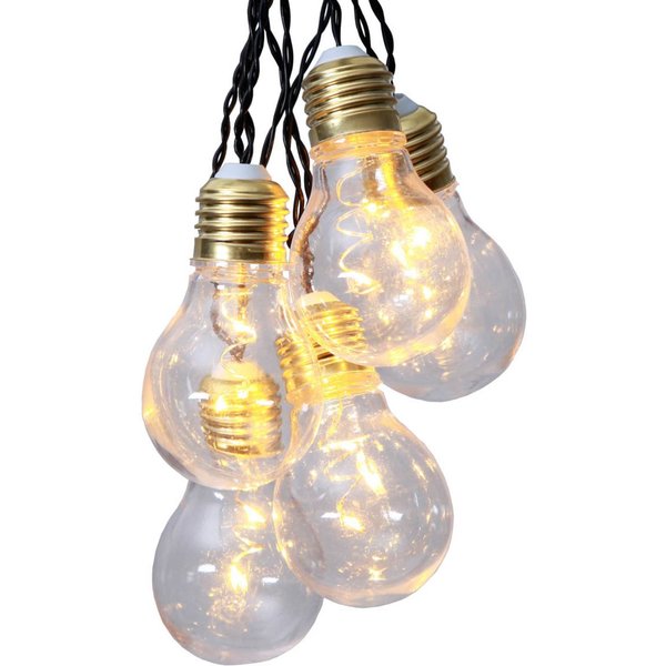 Fünfflammige LED-Lichterkette Glow Battery