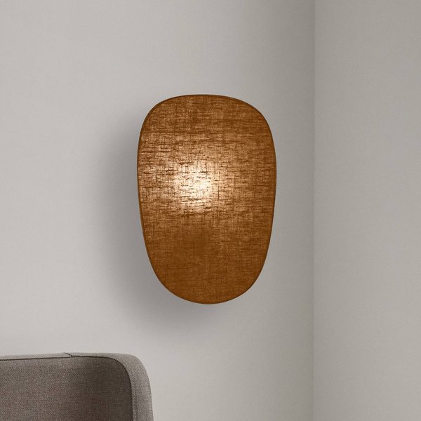 MARKET SET Wandlampe Screen 70's, 40 cm hoch, curry, Textil