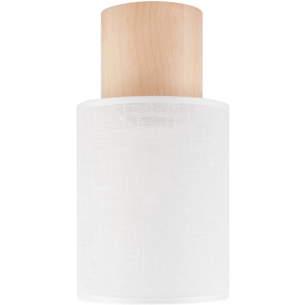 Deckenleuchte Asolita, weiß, 16 cm, Textil