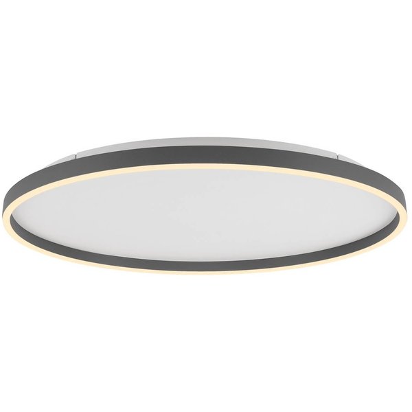 LED-Deckenlampe Madlen, schwarz, Ø 60 cm, Alu, 3.000 K, dim