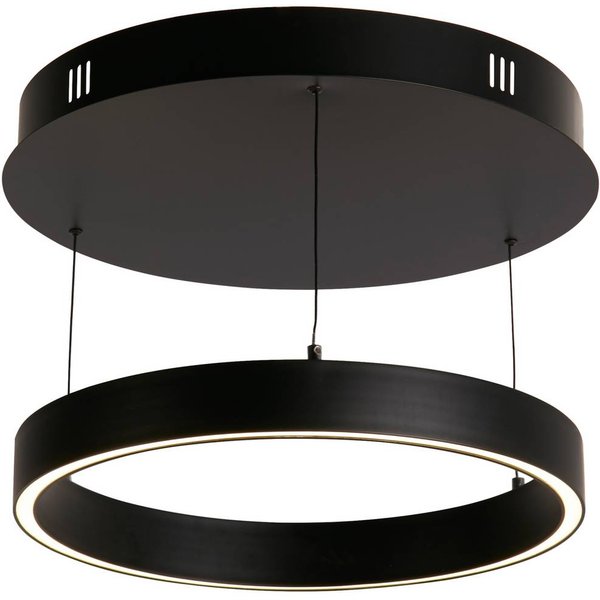 LED-Hängelampe Layla, schwarz, Ø 44 cm CCT, höhenverstellbar