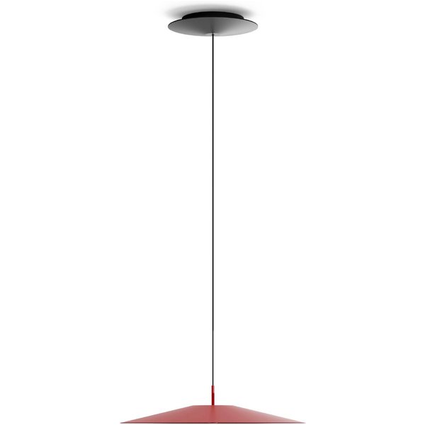 Luceplan Koinè LED-Hängeleuchte 927 Ø37cm rot