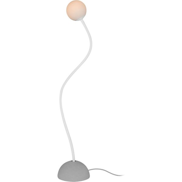 Karman Außenstehlampe Moony, weiß, Ø 15 cm, Höhe 145 cm PMMA