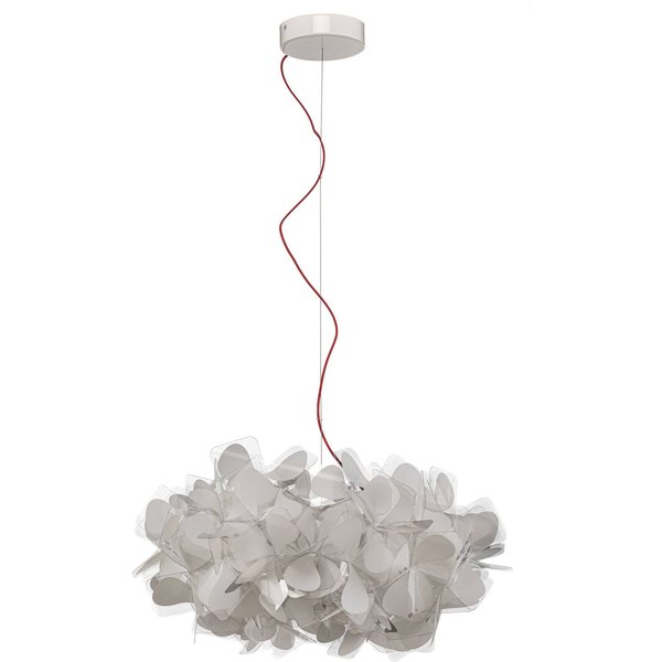 Slamp Hängeleuchte Clizia Mama Non Mama, Ø53cm, weiß/rot