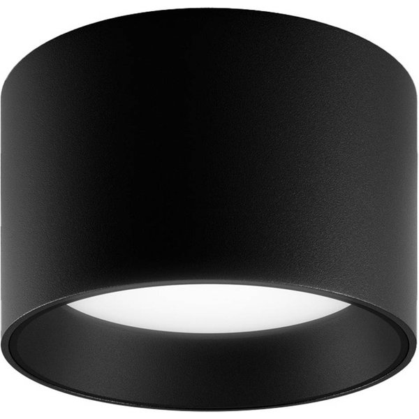 Egger DLS Downlight Ringo schwarz Ø 12,6 cm Alu IP54 3.000 K