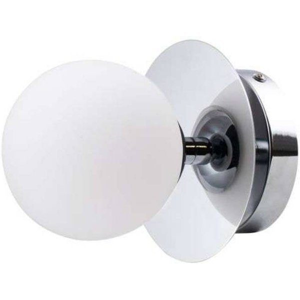Globen Lighting Wandlampe ART DECO, chrom/weiß Ø 16 cm IP44