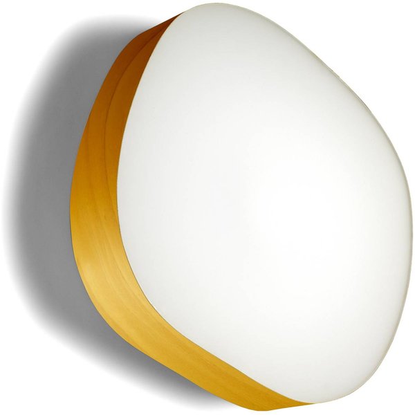 LZF Guijarro Large LED-Wandleuchte, gelb