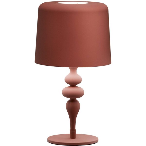 Tischleuchte Eva TL1 M, Höhe 53 cm oxidrot
