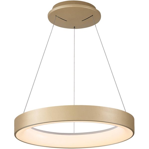 Smart LED-Hängelampe Niseko II, Ø 38 cm, goldfarben, CCT