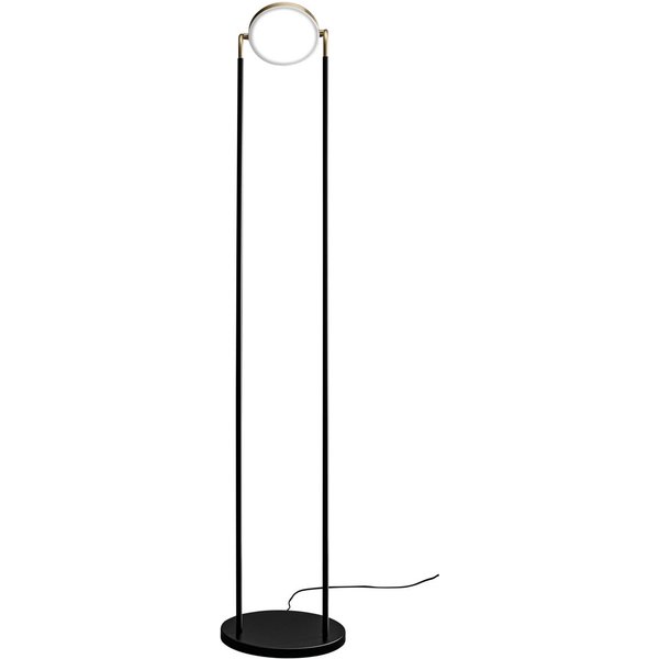LED-Stehleuchte Giotto mit neigbarem Schirm, gold