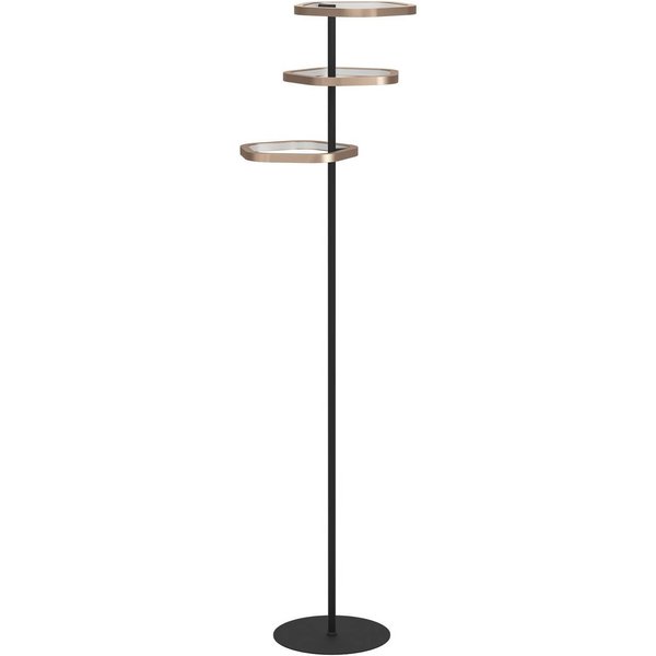 Stars of Light LED-Stehlampe Estrella bronze/schwarz 160cm
