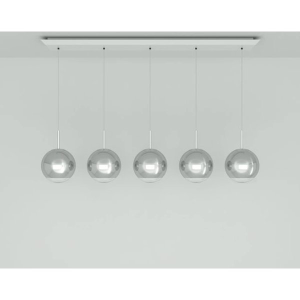 Tom Dixon Mirror Ball 25 cm Linear 5fl chrom