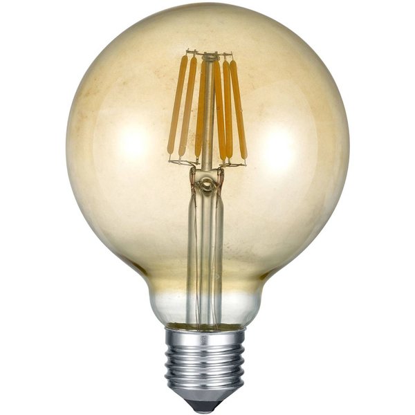 LED-Globelampe E27 6W 2.700K amber