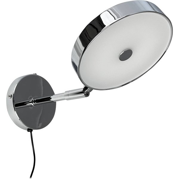 Dyberg Larsen LED-Wandlampe Starlight, chrom Ø 14 cm, dim.