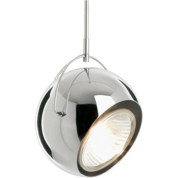 Fabbian Beluga Steel Chrom-Hängeleuchte, Ø 14 cm