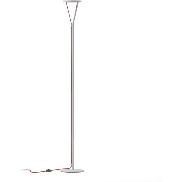 Fabbian LED-Stehleuchte Rio, weiß, dimmbar, 3.000 K, Metall