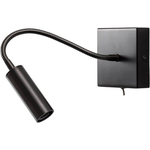 Wandlampe Ojos, anthrazit, Leselampe, verstellbar, 33 cm, G9