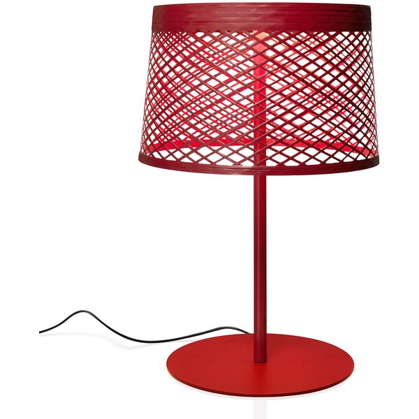 Foscarini Twiggy Grid XL LED-Tischlampe, karminrot