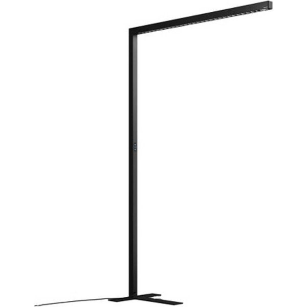 LED-Stehlampe Straight.single, schwarz, 4000K, smart, Sensor