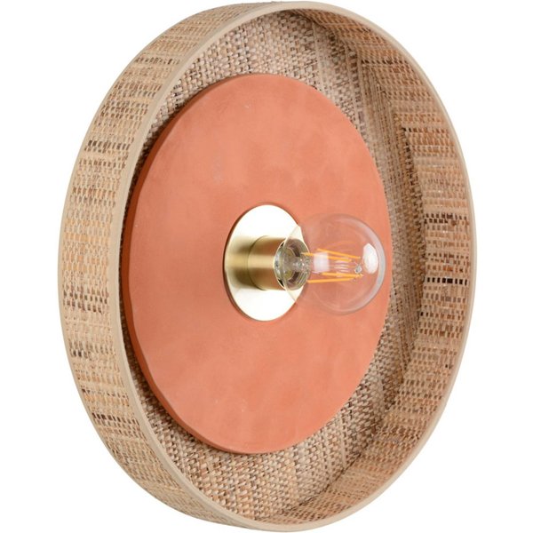 MARKET SET Portinatx Wandleuchte terracotta, Ø40cm