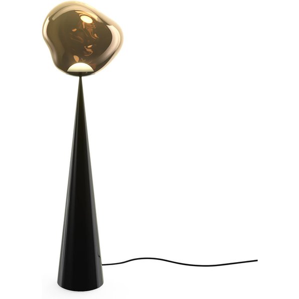Tom Dixon LED-Stehlampe Melt Cone Flat, bronzefarben, 175 cm