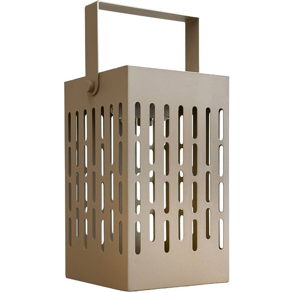 Dyberg Larsen LED-Solar-Laterne Luma, beige, 20 cm, IP44