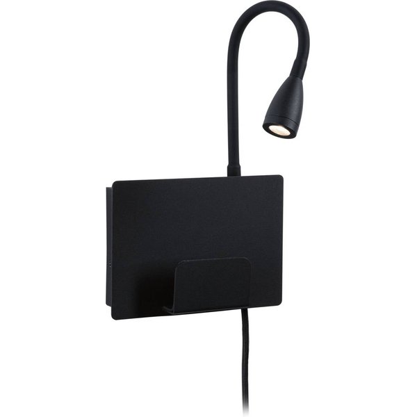 Paulmann Halina USB LED-Wandlampe, Flexarm schwarz