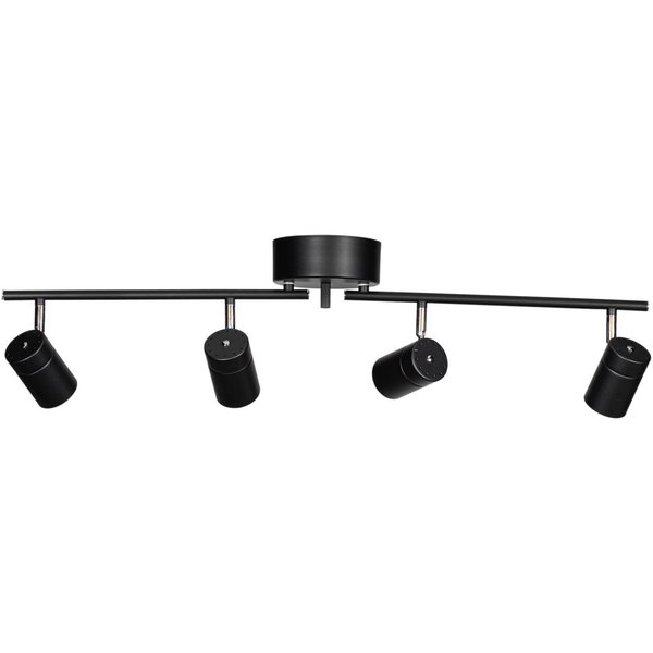 By Rydéns Correct Deckenstrahler 4fl schwarz matt