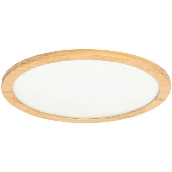 Lucande LED-Deckenleuchte Joren, Ø 48 cm, Holz, CCT, Remote