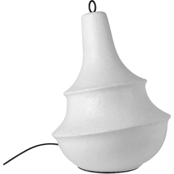 Karman Außenstehleuchte Lady D, Höhe 66 cm, weiß, Fiberglas