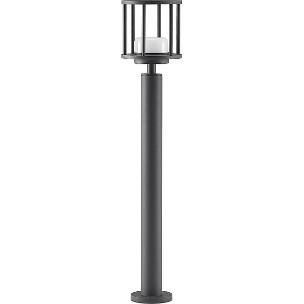 Lucande Wegelampe Berenike, 85 cm, dunkelgrau, Metall, GX53