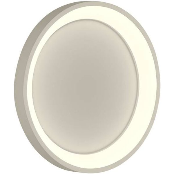 LED-Wandleuchte Aaron, Ø38cm, sandfarben, CCT, Fernbedienung