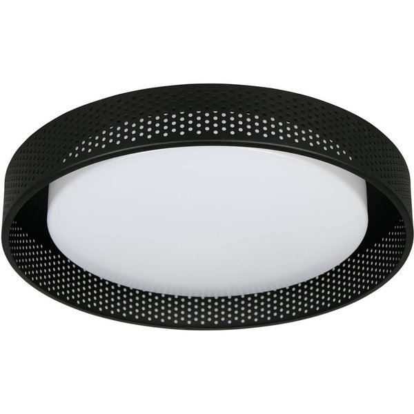 LED-Deckenlampe Filippo schwarz matt Ø 33 cm Metall CCT IP44