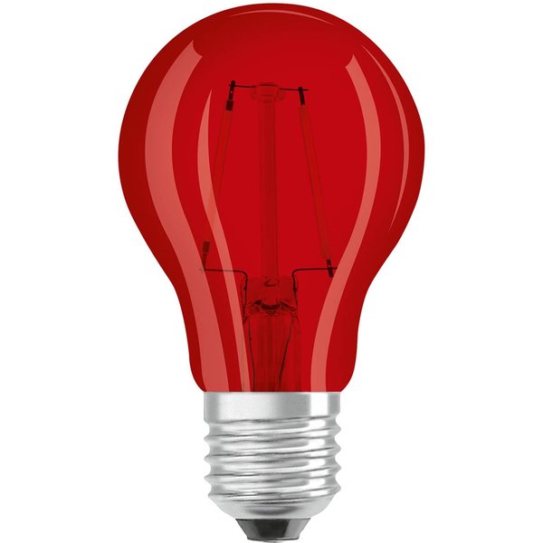 OSRAM LED-Lampe E27 Star Décor Cla A 2,5W, rot